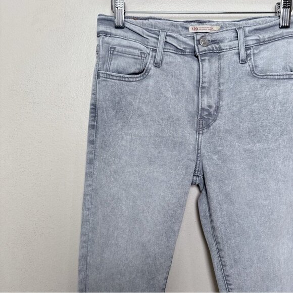 Levi's Womens 26 720 High Rise Super Skinny Jeans Grey Wash - Picture 4 of 16